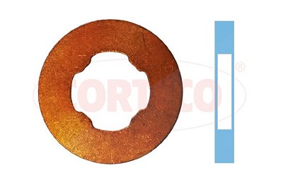 Corteco Dichtring, Düsenhalter [Hersteller-Nr. 49430609] für Alfa Romeo, BMW, Chrysler, Citroën, Fiat, Ford, Hyundai, Kia, Lancia, Land Rover, Mini, O von CORTECO