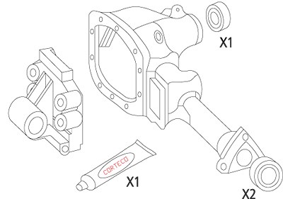 Corteco Dichtungssatz, Differential ERSTAUSRÜSTERQUALITÄT [Hersteller-Nr. 19535828] für Toyota von CORTECO