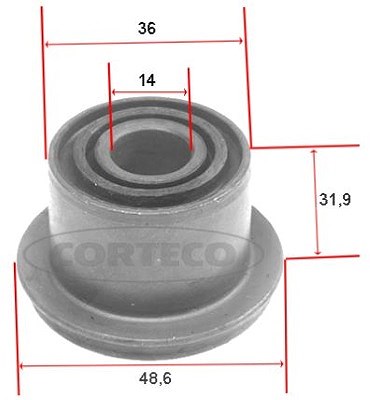 Corteco Lagerung, Lenker ERSTAUSRÜSTERQUALITÄT [Hersteller-Nr. 21652441] für Renault von CORTECO