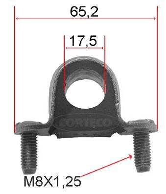 Corteco Lagerung, Stabilisator ERSTAUSRÜSTERQUALITÄT [Hersteller-Nr. 80000017] für Fiat von CORTECO