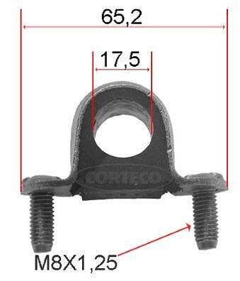 Corteco Lagerung, Stabilisator ERSTAUSRÜSTERQUALITÄT [Hersteller-Nr. 80000017] für Fiat von CORTECO