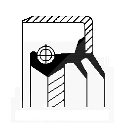 Corteco Wellendichtring, Differential ERSTAUSRÜSTERQUALITÄT [Hersteller-Nr. 01020677B] von CORTECO