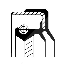 Corteco Wellendichtring, Differential ERSTAUSRÜSTERQUALITÄT [Hersteller-Nr. 01027965B] von CORTECO