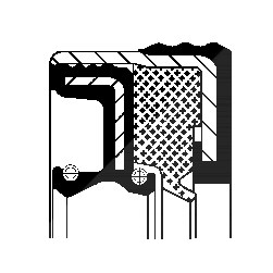 Corteco Wellendichtring, Differential ERSTAUSRÜSTERQUALITÄT [Hersteller-Nr. 12014977B] von CORTECO