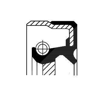 Corteco Wellendichtring, Schaltgetriebe ERSTAUSRÜSTERQUALITÄT [Hersteller-Nr. 01036358B] für Abarth, Alfa Romeo, Fiat, Lancia, Opel, Vauxhall von CORTECO