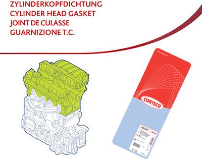 Corteco Dichtung, Zylinderkopf [Hersteller-Nr. 83403025] für BMW von CORTECO