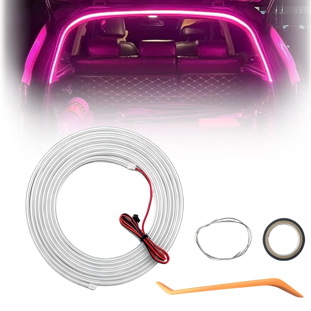 Dynamic Flowing Car Trunk Light Strip, Automatischer Sensor Tail Box Light Strip, Auto-Kofferraum Lichtstreifen Led Strip Lights for Car Trunk Cargo Area or Interior Illumination Decoration (Lila, 4M) Dynamic Flowing Car Trunk Light Strip, Automatischer Sensor Tail Box Light Strip, Auto-Kofferraum Lichtstreifen Led Strip Lights for Car Trunk Cargo Area or Interior Illumination Decoration (Lila, 4M) von COSEN