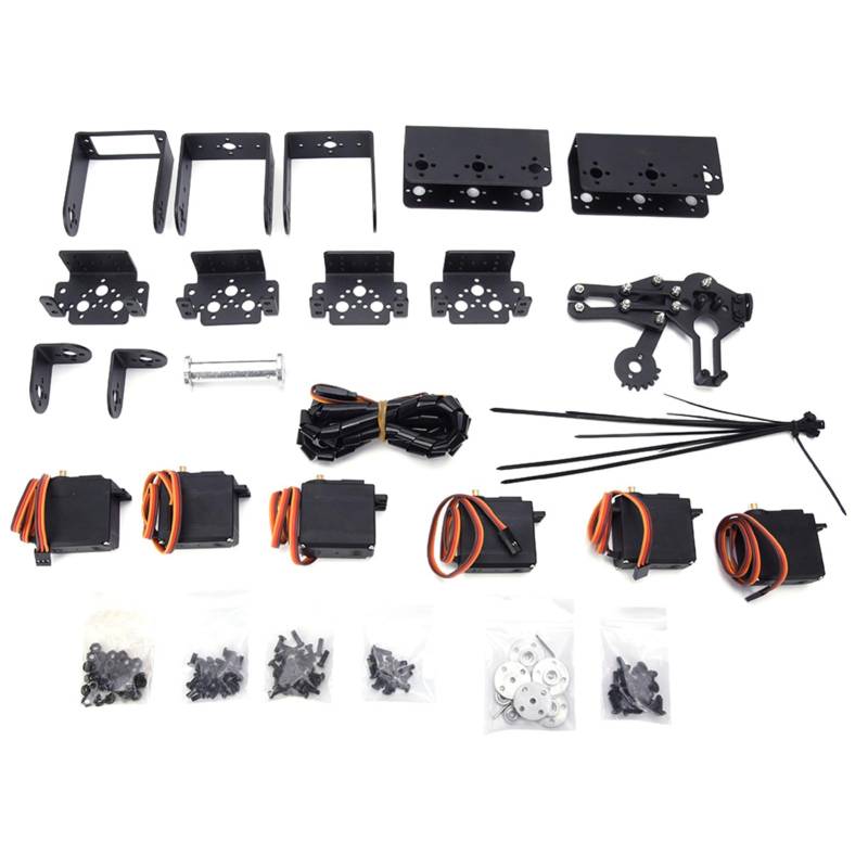 6dof Roboter Mechanischer Arm Klauenklauen -Kit, Industrie -Roboterteile, 6DOF -Manipulator mit 6 Servomotoren, Metal -Ausrüstungs -Lenkung, für das College -Unterricht und die von COSMICROWAVE