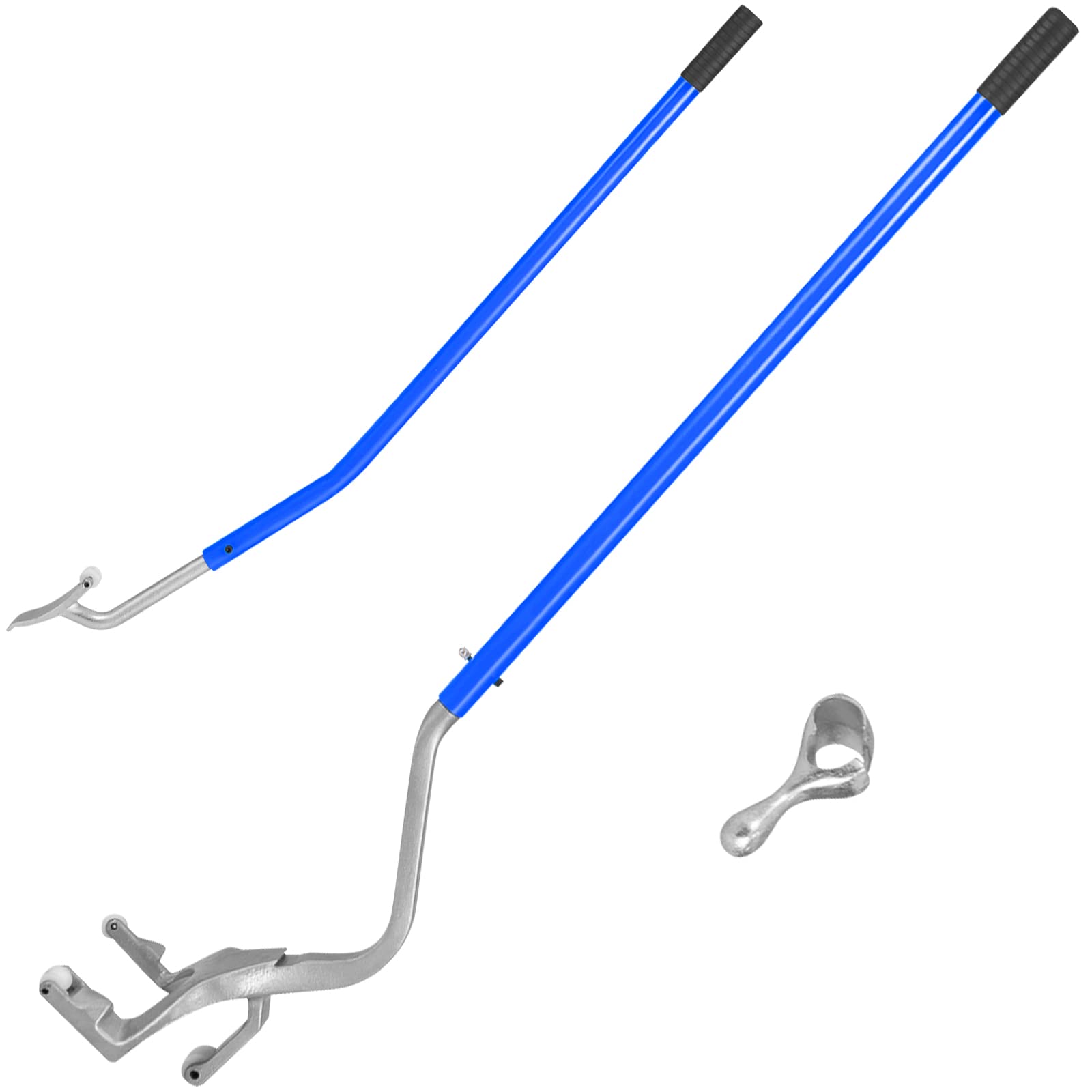 COSTWAY 3 Stück Reifenmontage Demontagewerkzeug, für 44-62 cm Reifen, Werkzeug Reifenwechseln, Reifenwerkzeug Demontagehebel Wulsthalter Montierhebel, für Autoreparatur, Stahl (Blau) von COSTWAY