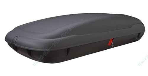 COSTWAY 400L Dachbox Auto, Dachkoffer abschießbar mit Zentralverriegelung, Schlüsseln & Gurten, Gepäckbox wasserdicht, Dachgepäckträger XXL für Autos, Vans, SUVs, Schwarz (400 Liter) von COSTWAY