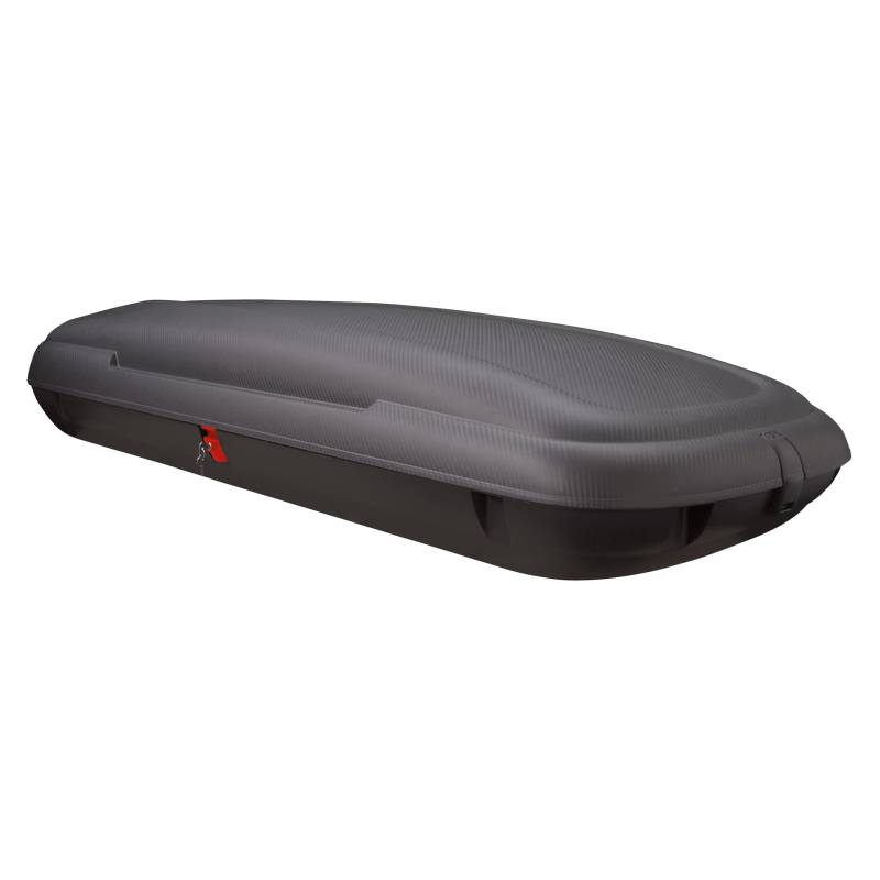 COSTWAY 480L Dachbox Auto, Dachkoffer abschießbar mit Zentralverriegelung, Schlüsseln & Gurten, Gepäckbox wasserdicht, Dachgepäckträger XXL für Autos, Vans, SUVs, Schwarz (480 Liter) von COSTWAY