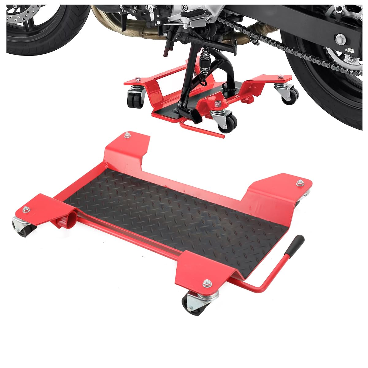 COYWEH Motorrad Rangierhilfe Motorradständer Rangierschiene Rangierplatte Parkhilfe 50x21x10.6cm bis 360kg COYWEH Motorrad Rangierhilfe Motorradständer Rangierschiene Rangierplatte Parkhilfe 50x21x10.6cm bis 360kg von COYWEH