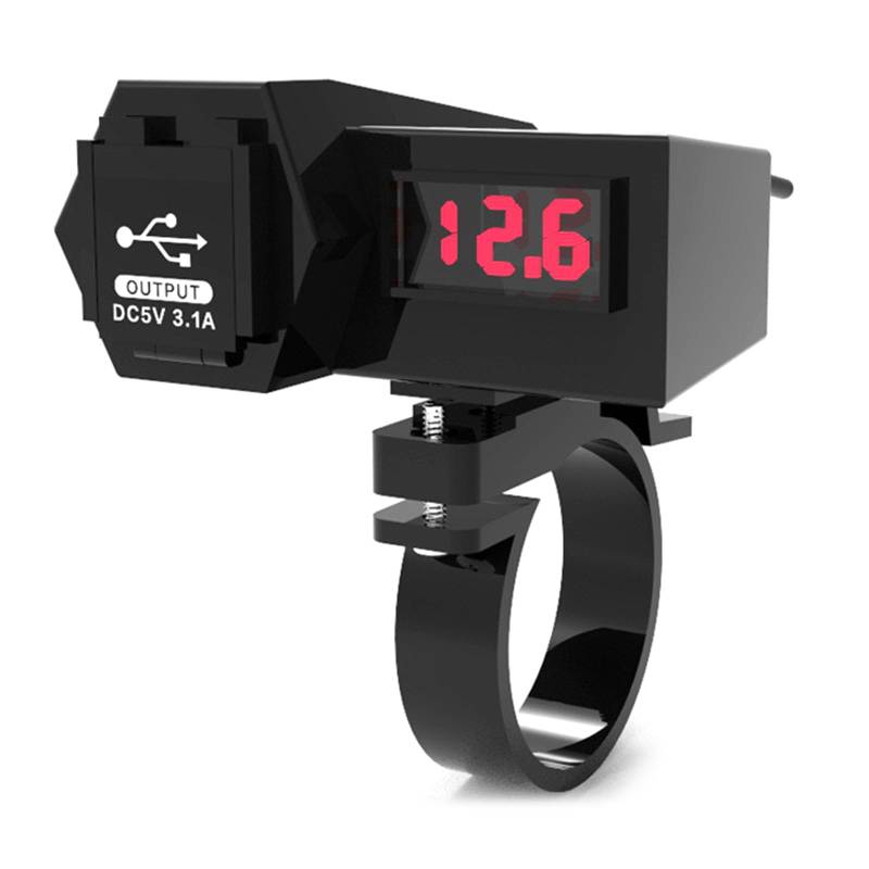 CPAOWEHF Lenkermotor Ladebuchse Doppel USB Ladeauslass Mit Schalter Ladebuchse von CPAOWEHF
