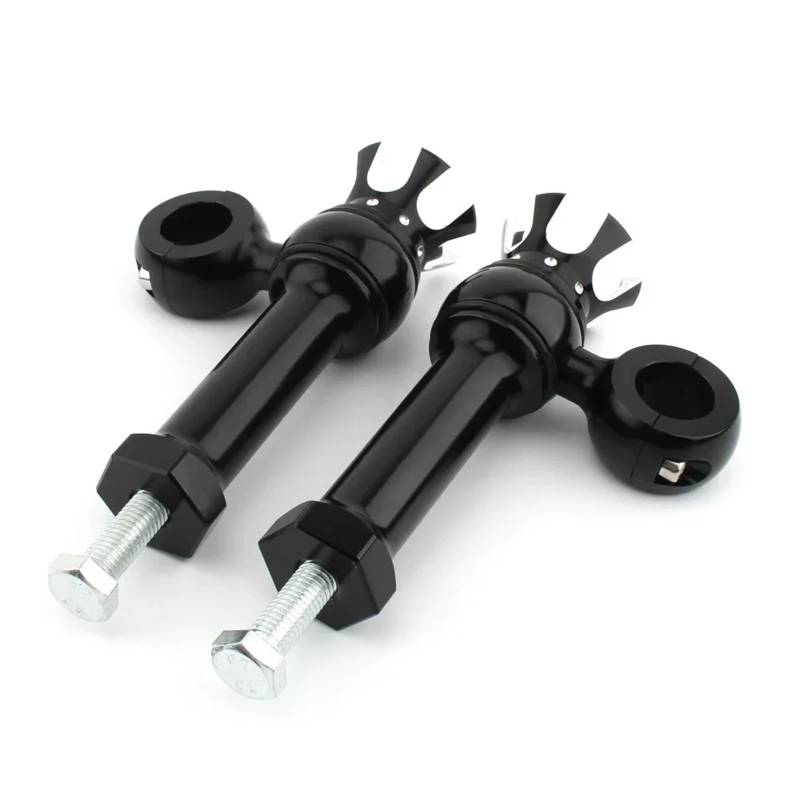 Motorrad Handbar Riser 1 "25mm Motorrad Lenker Klemme Griff Bar Riser Für Cruisers Cafe Racer Chopper Bobber Riser Lenkerhalterung(Black) von CPDDNGZMKK