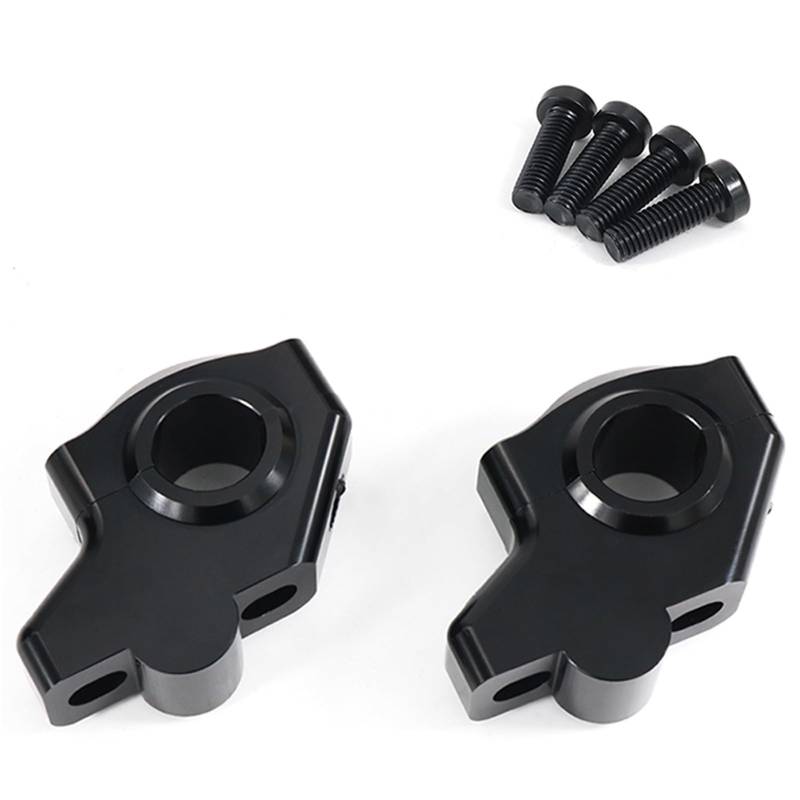 Motorrad Handbar Riser 22 Mm 7/8 Zoll CNC-Aluminium-Rückseite Verschobene Versetzte Lenkererhöhungen Lenkerklemmen Für CB650F 2014 2015 2016 2017 2018 Riser Lenkerhalterung(Gloss Black) von CPDDNGZMKK