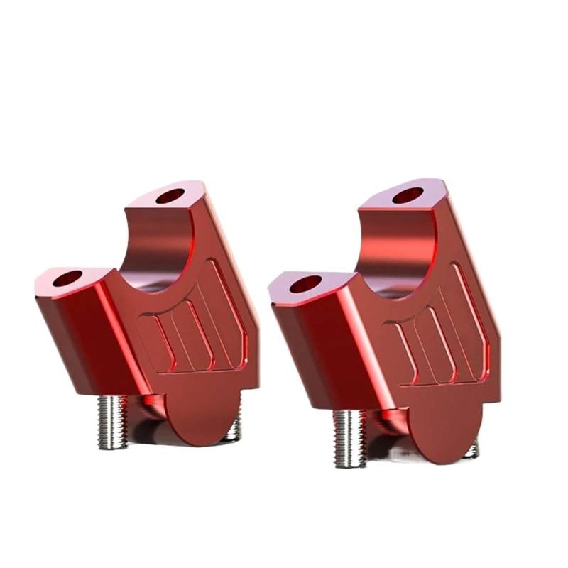 Motorrad Handbar Riser 28-mm-Griffhahn-Übertragungshöhencode Für 502C-Lenkerdruckcode BJ500GS-Griff Mit Variablem Durchmesser Riser Lenkerhalterung(Red) von CPDDNGZMKK