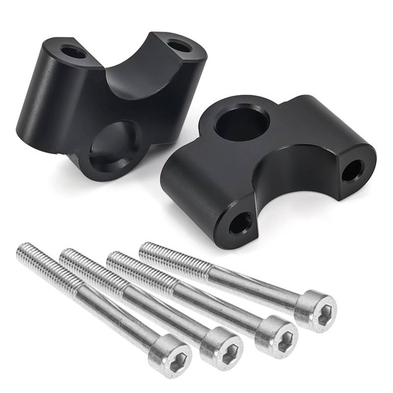 Motorrad Handbar Riser 32MM Motorrad Lenker Riser Lenkrad Erhöhen Drag Griff Bar Clamp Verlängern Adapter Für R1250RT Für R 1250 RT 2021 - Riser Lenkerhalterung(Black) von CPDDNGZMKK
