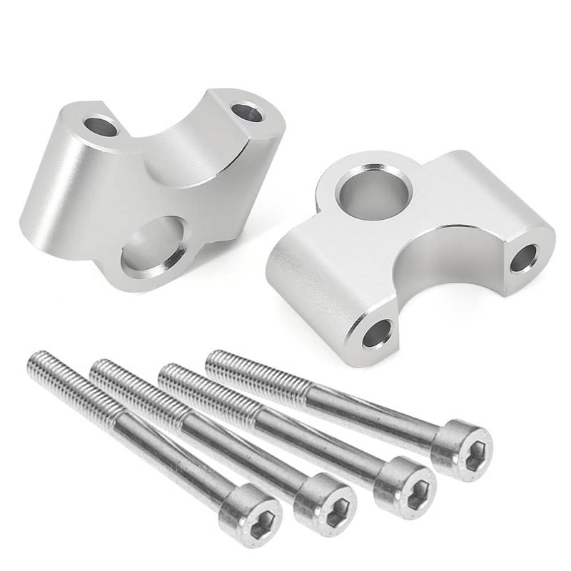 Motorrad Handbar Riser 32MM Motorrad Lenker Riser Lenkrad Erhöhen Drag Griff Bar Clamp Verlängern Adapter Für R1250RT Für R 1250 RT 2021 - Riser Lenkerhalterung(Silver) von CPDDNGZMKK