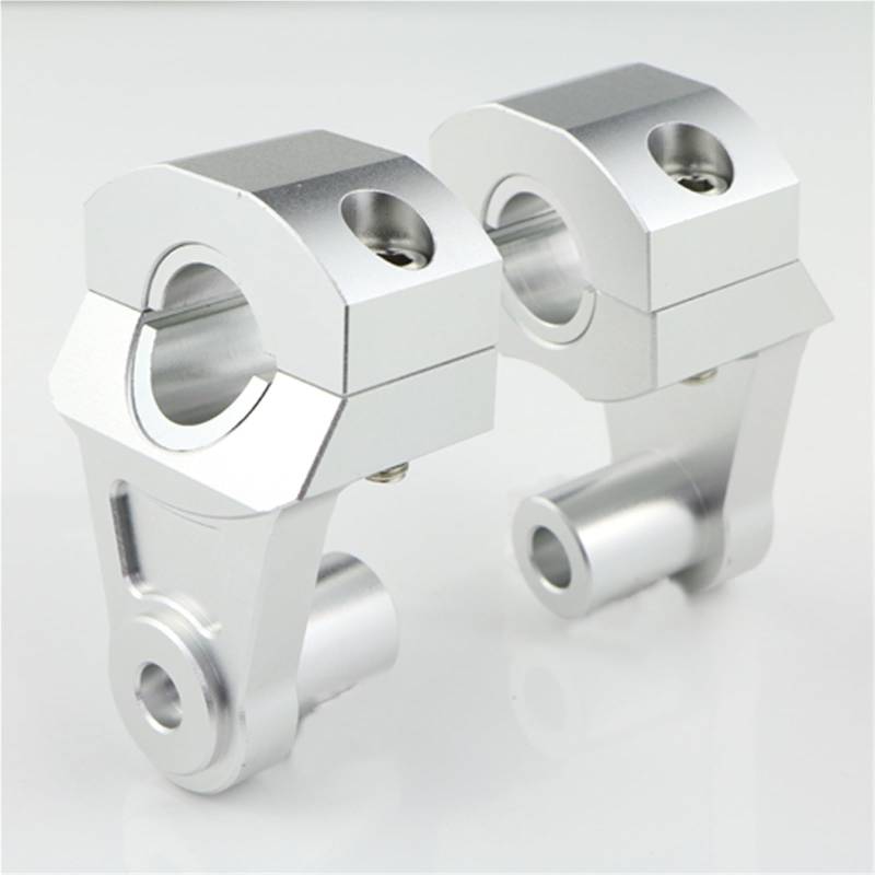 Motorrad Handbar Riser 7/8" 22mm Motorrad-Lenkerhalterung Klemmen Riser Für XL 1000 V Varadero 2001 2002-2007 2008 2009 Riser Lenkerhalterung(Silver) von CPDDNGZMKK