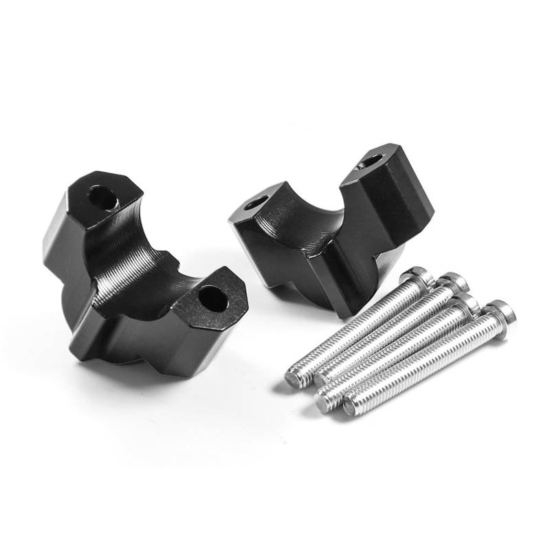Motorrad Handbar Riser CNC 25mm Lenker Riser Klemme Höhe Adapter Drag Bar Zurück Riser Extender Für S1000R Für S 1000 R Für M1000R M 1000 R Riser Lenkerhalterung(Black) von CPDDNGZMKK