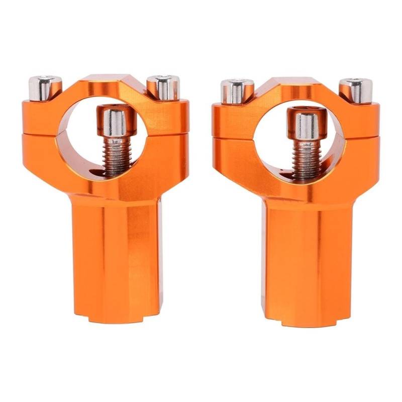 Motorrad Handbar Riser CNC Motorrad Lenker Riser Fat Griff Bar Clamp Für SX SXF EXC EXCF XCW XCFW 125 150 250 350 450 530 2000-2022 Riser Lenkerhalterung(Orange) von CPDDNGZMKK
