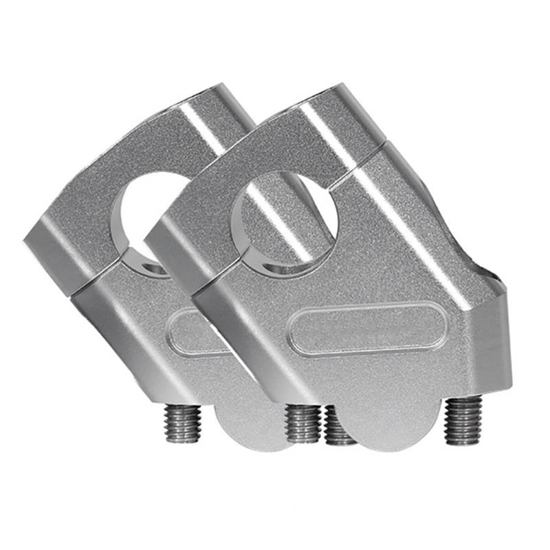 Motorrad Handbar Riser Motorrad Lenker Erhöhung Riser Bar Clamp Halterung Für FZ6 S2 FZ 6 Für MT-07 MT-09 Für MT07 MT09 Riser Lenkerhalterung(Silver,28mm) von CPDDNGZMKK