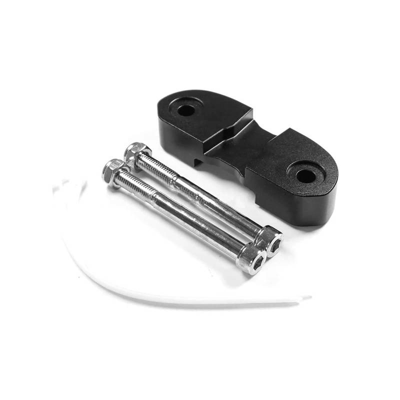 Motorrad Handbar Riser Motorrad Lenker Riser Zubehör Lenker Riser Drag Griff Bar Clamp Verlängern Adapter Für Ducati Für Scrambler 400 800 1100 Riser Lenkerhalterung(Black) von CPDDNGZMKK