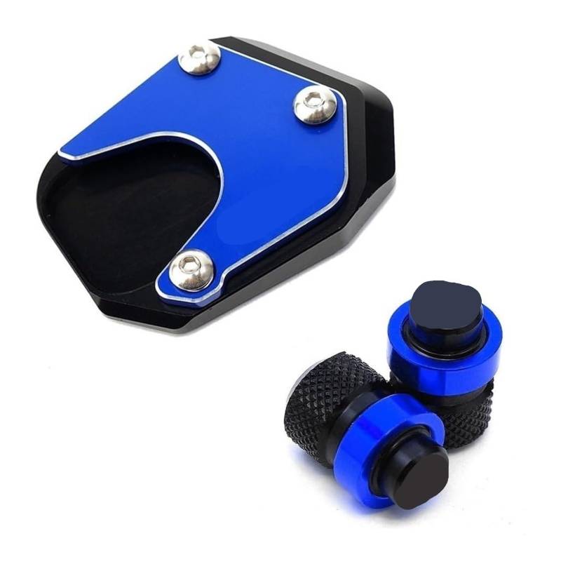 Motorrad Vergrößerungspad Für CBR 1000RR CBR1000RR CBR 1000 RR 2004-2007 Motorradzubehör Ständer Fuß Seitenständer Pad Reifen Ventilkappen Stützplatte(Combo 2) von CPZPMFMKBG