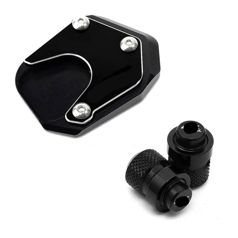 Motorrad Vergrößerungspad Für CBR 1000RR CBR1000RR CBR 1000 RR 2004-2007 Motorradzubehör Ständer Fuß Seitenständer Pad Reifen Ventilkappen Stützplatte(Combo 5) von CPZPMFMKBG
