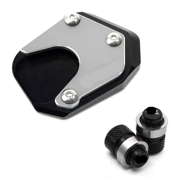 Motorrad Vergrößerungspad Für CBR 1000RR CBR1000RR CBR 1000 RR 2004-2007 Motorradzubehör Ständer Fuß Seitenständer Pad Reifen Ventilkappen Stützplatte(Combo 6) von CPZPMFMKBG