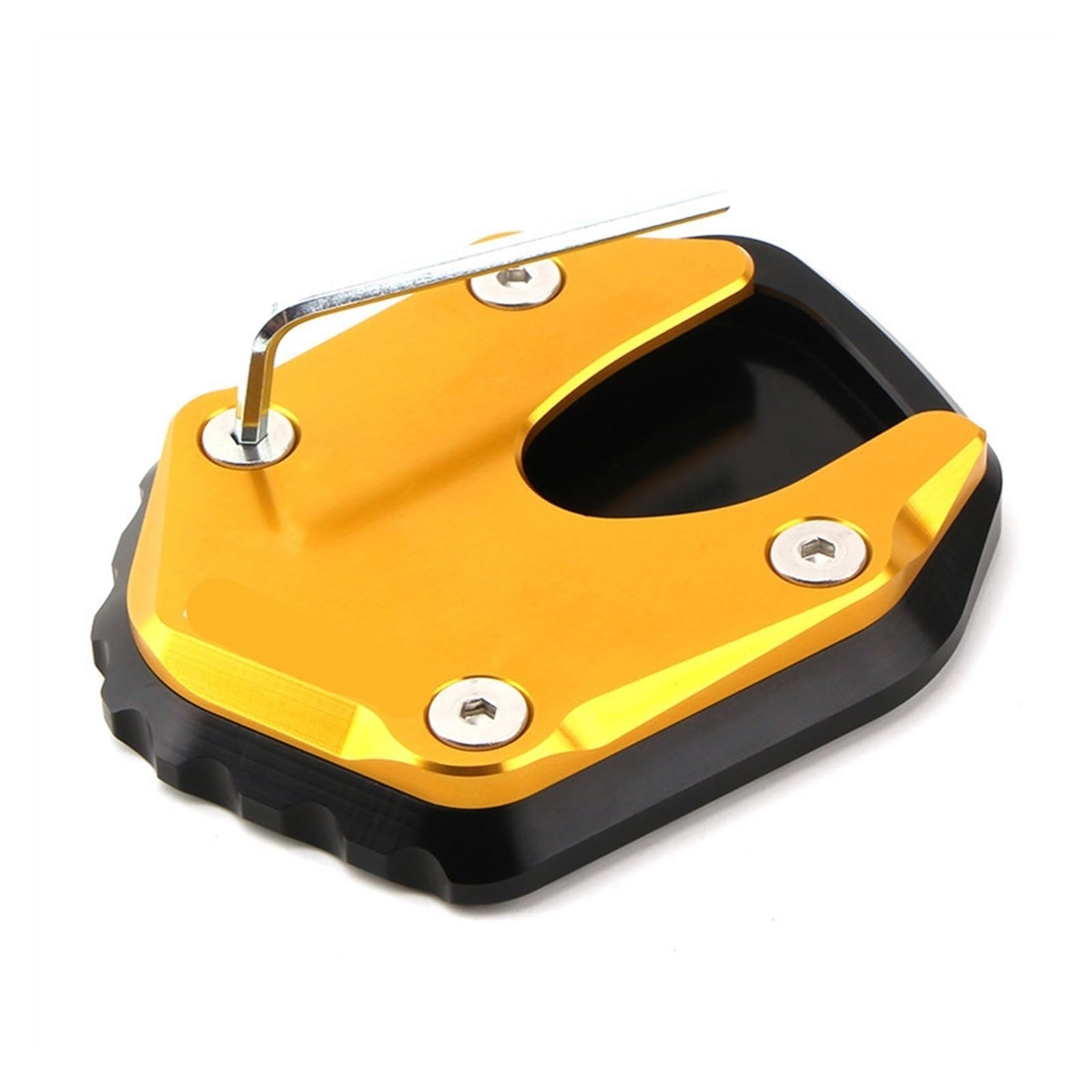 Motorrad Vergrößerungspad Für FO&RZA 750 2020 2021 2022 Motorrad Ständer Seite Stehen Verlängerung Pad Fuß Unterstützung Platte Kickstand Enlarger Pad Stützplatte(D) von CPZPMFMKBG
