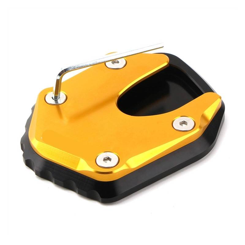 Motorrad Vergrößerungspad Für FO&RZA 750 2020 2021 2022 Motorrad Ständer Seite Stehen Verlängerung Pad Fuß Unterstützung Platte Kickstand Enlarger Pad Stützplatte(D) von CPZPMFMKBG