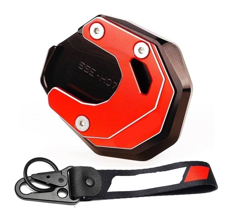 Motorrad Vergrößerungspad Für NC750X NC 750 X NC 750X 2021-2023 Motorrad Fuß Seitenständer Pad Ständer Vergrößerungsplatte Unterstützung Erweiterung Schlüsselanhänger Stützplatte(16) von CPZPMFMKBG