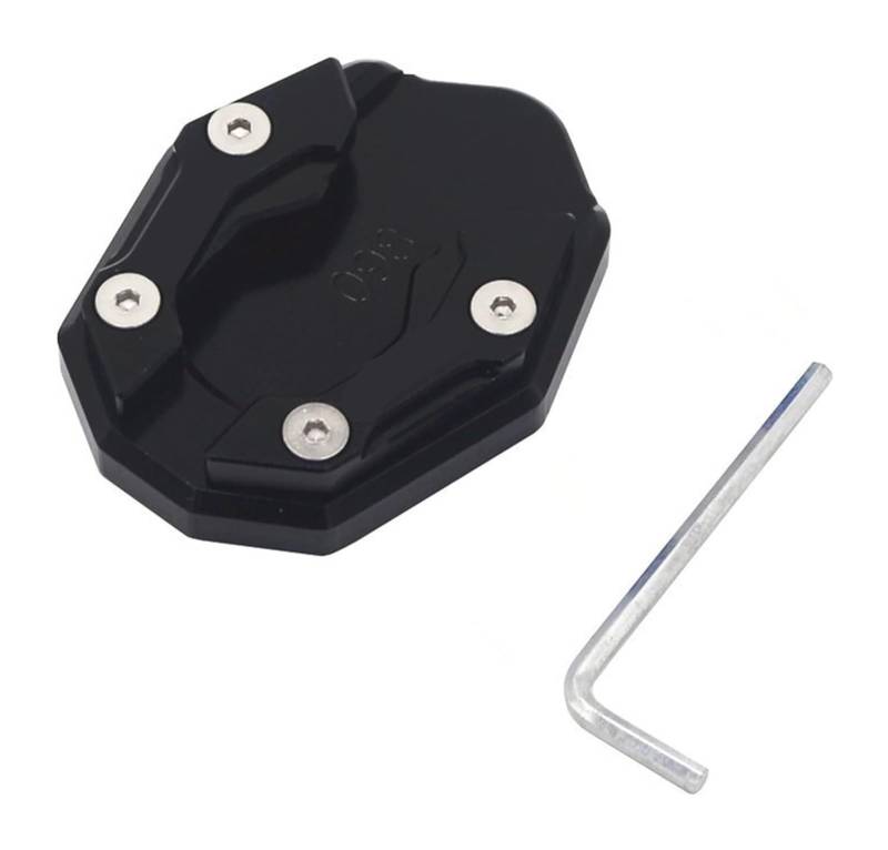Motorrad Vergrößerungspad Für PCX150 PCX160 PCX 150 PCX 160 PCX125 PCX 125 Zubehör Motorrad Seitenstütze Vergrößerter Block Einparkhilfe Stützplatte(Black b) von CPZPMFMKBG