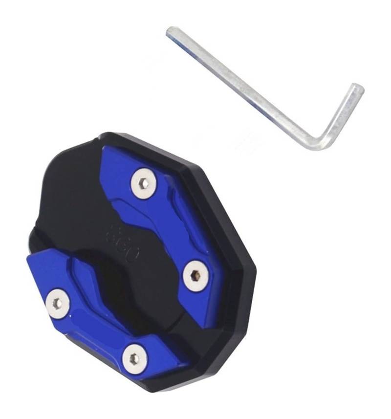 Motorrad Vergrößerungspad Für PCX150 PCX160 PCX 150 PCX 160 PCX125 PCX 125 Zubehör Motorrad Seitenstütze Vergrößerter Block Einparkhilfe Stützplatte(Blue b) von CPZPMFMKBG