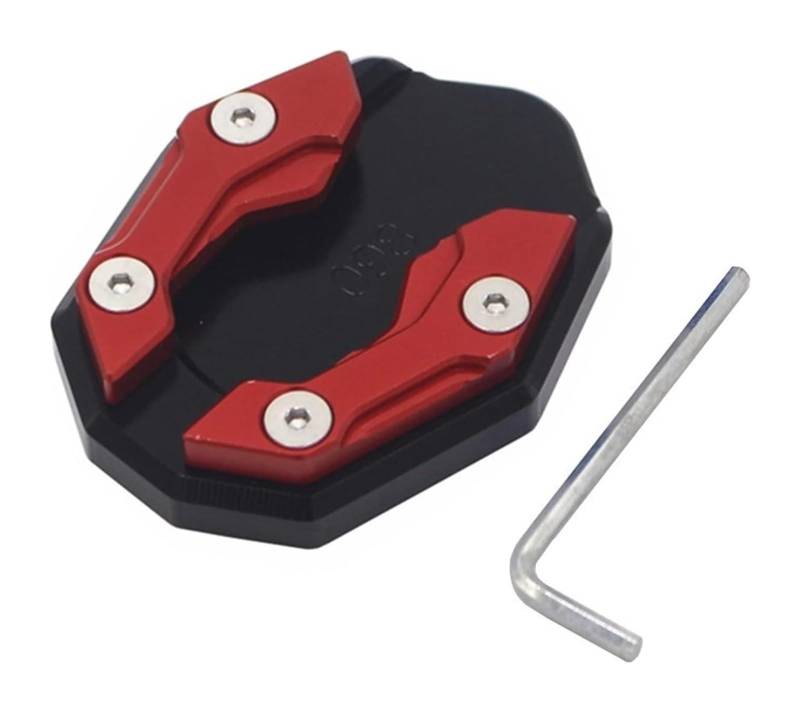 Motorrad Vergrößerungspad Für PCX150 PCX160 PCX 150 PCX 160 PCX125 PCX 125 Zubehör Motorrad Seitenstütze Vergrößerter Block Einparkhilfe Stützplatte(Red a) von CPZPMFMKBG