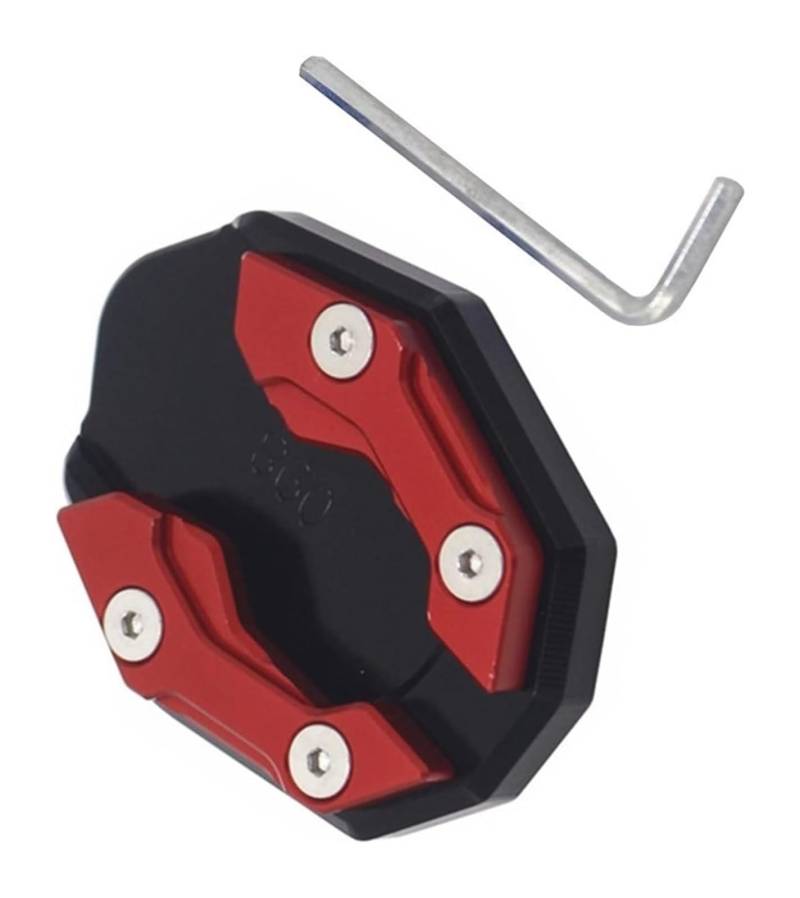 Motorrad Vergrößerungspad Für PCX150 PCX160 PCX 150 PCX 160 PCX125 PCX 125 Zubehör Motorrad-Seitenstütze Vergrößerter Block Einparkhilfe Zubehör Stützplatte(Red a) von CPZPMFMKBG