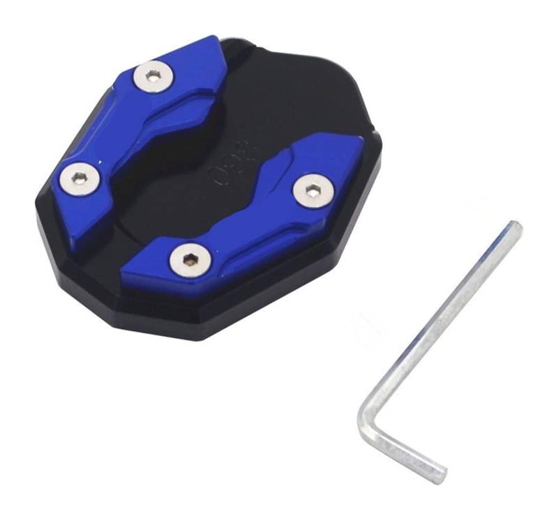 Motorrad Vergrößerungspad Für PCX150 PCX160 PCX 150 PCX 160 PCX125 PCX 125 Zubehör Zubehör Motorrad Seitenstütze Vergrößerter Block Einparkhilfe Stützplatte(Blue b) von CPZPMFMKBG
