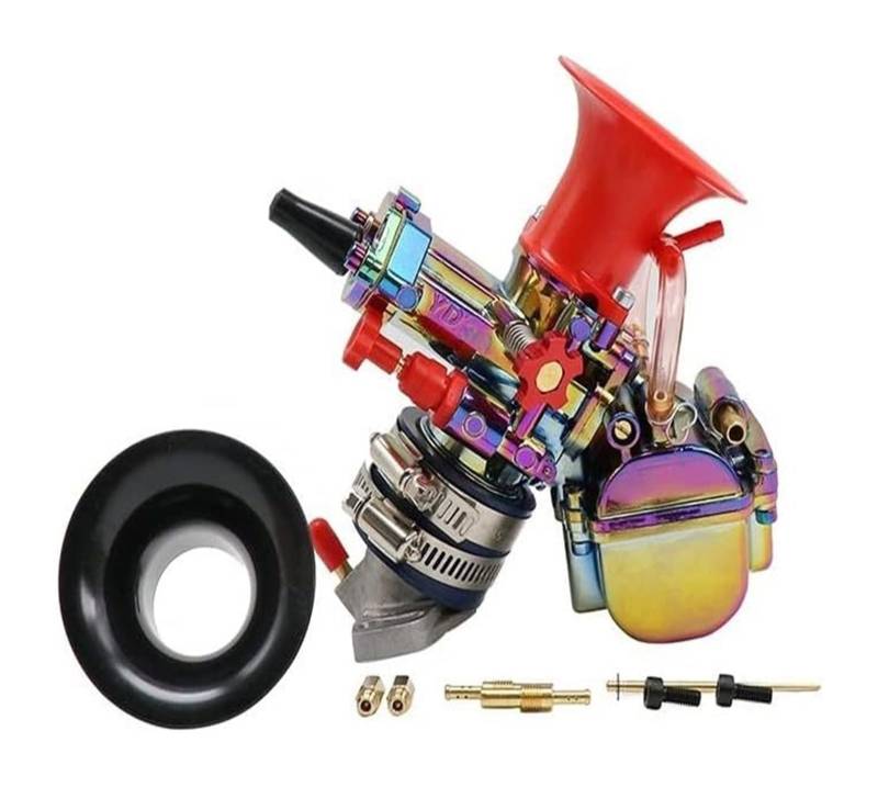Vergaser Motorrad Für Maikuni Für Keihin Für PWK YD28 YD30 ATV Quad Go Kart Dirt Bike Vergaser Mit Power Jet Motorrad Racing Teile Vergaser Carb Carburetor(30mm Colored) von CPZPMFMKBG