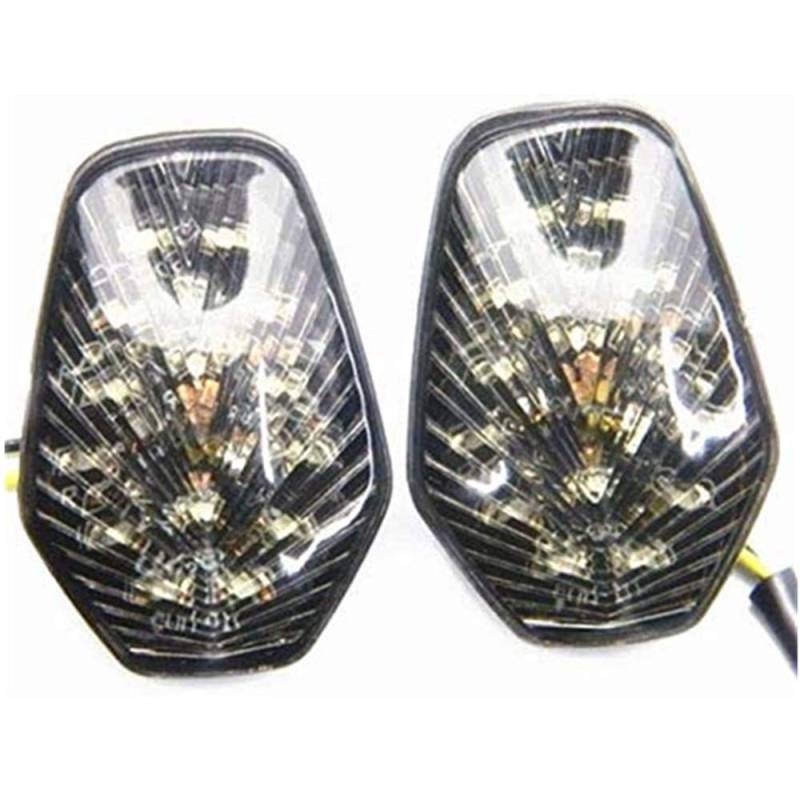 LED-Blinker-LED-Blinkerleuchten für Suzuki GSX-R 600 2001-2005 GSX-R 750 2000-2005 GSX-R 1000 2001-2004 (Saubere Linse) von CPeiTo