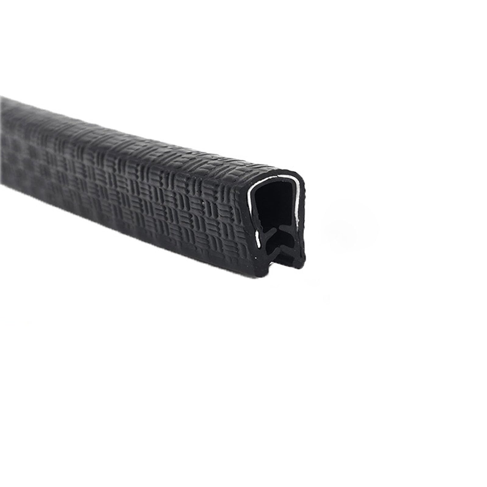 U-Gummi-Kantenleiste, 3,28 Fuß, Kantenleiste, Gummidichtung, U-förmige Dichtungsstreifen for Kantenschutz, Autotürkantenschutz, Höhe x Breite(Black,15mm x 8mm) von CQCQC