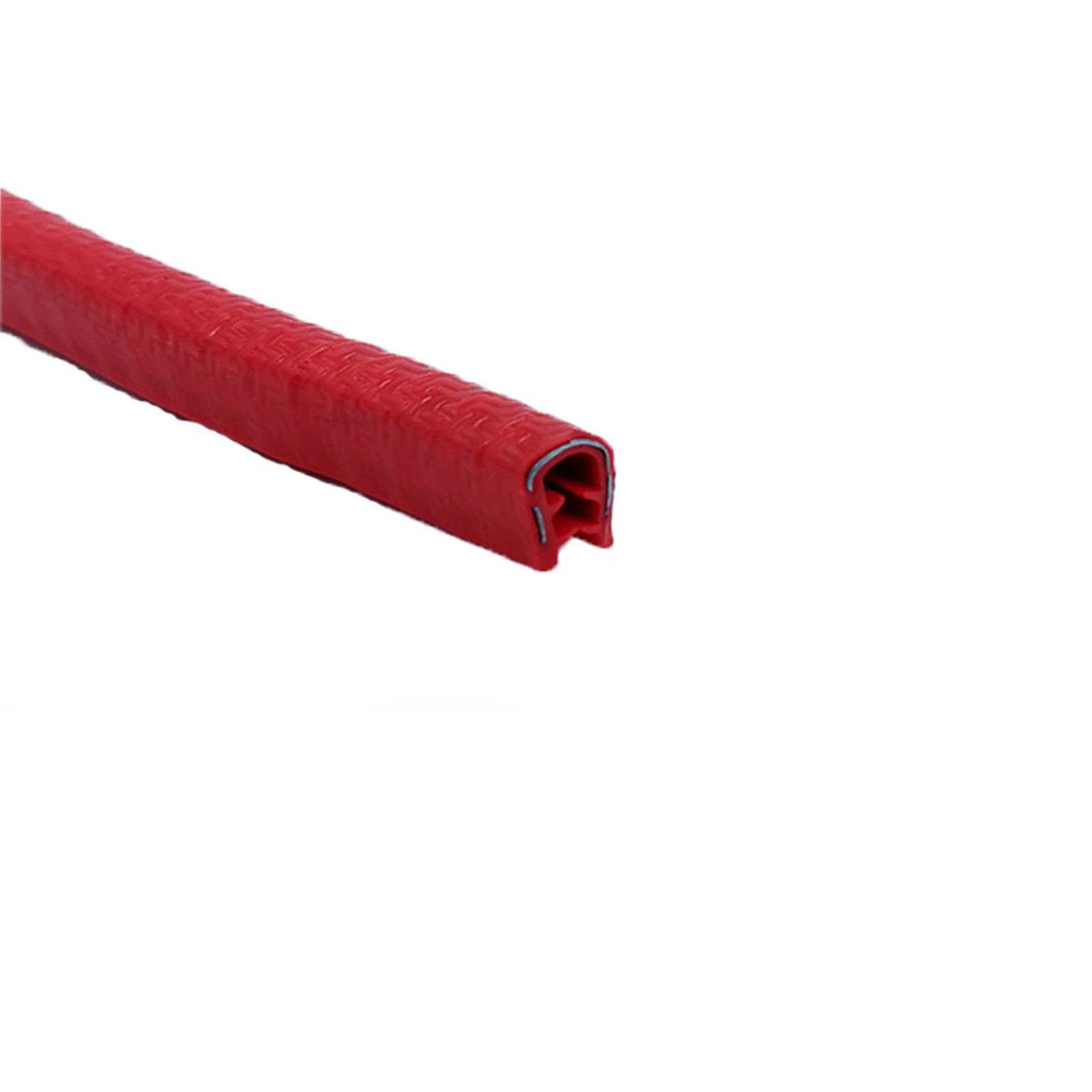 U-Gummi-Kantenleiste, 3,28 Fuß, Kantenleiste, Gummidichtung, U-förmige Dichtungsstreifen for Kantenschutz, Autotürkantenschutz, Höhe x Breite(Red,10mm x 8mm) von CQCQC