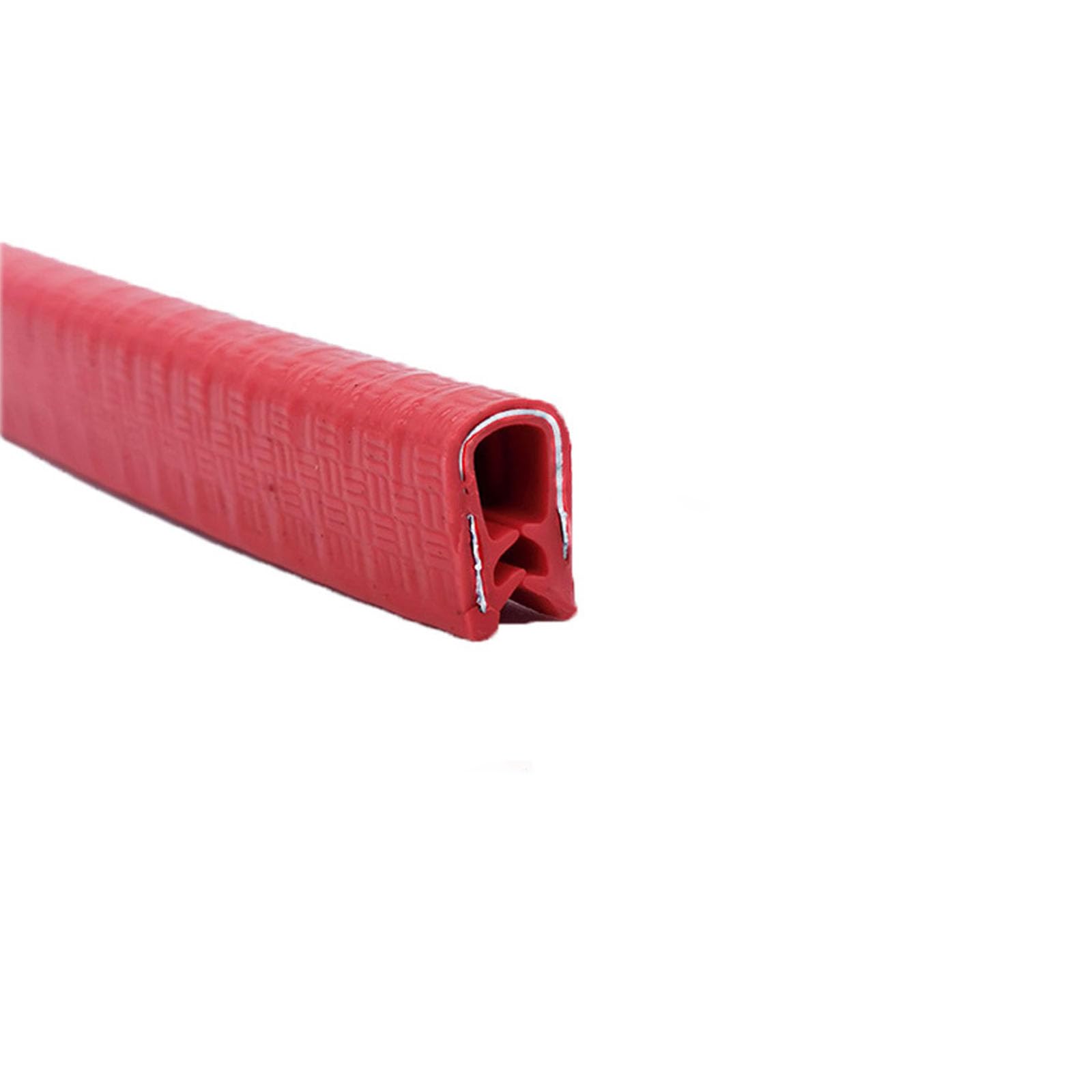 U-Gummi-Kantenleiste, 3,28 Fuß, Kantenleiste, Gummidichtung, U-förmige Dichtungsstreifen for Kantenschutz, Autotürkantenschutz, Höhe x Breite(Red,15mm x 8mm) von CQCQC