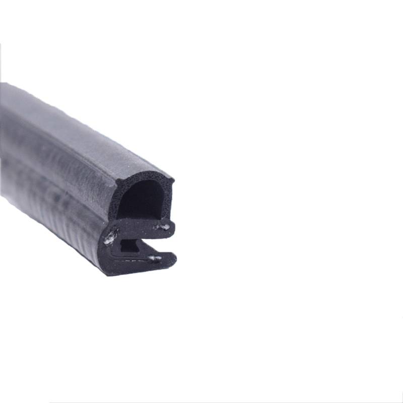 U-Gummidichtungsstreifen, 3,28 Fuß, schwarze Zierdichtung mit seitlicher Blase for Autos, Boote, LKWs und Heimanwendungen, Auto-Wetterstreifen, Höhe x Breite(15mm x 12mm) von CQCQC