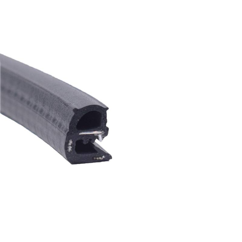 U-Gummidichtungsstreifen, 3,28 Fuß, schwarze Zierdichtung mit seitlicher Blase for Autos, Boote, LKWs und Heimanwendungen, Auto-Wetterstreifen, Höhe x Breite(17mm x 12mm) von CQCQC