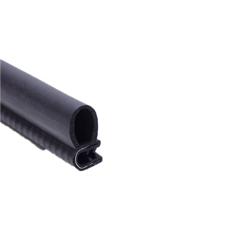 U-Gummidichtungsstreifen, 3,28 Fuß, schwarze Zierdichtung mit seitlicher Blase for Autos, Boote, LKWs und Heimanwendungen, Auto-Wetterstreifen, Höhe x Breite(24mm x 13mm) von CQCQC