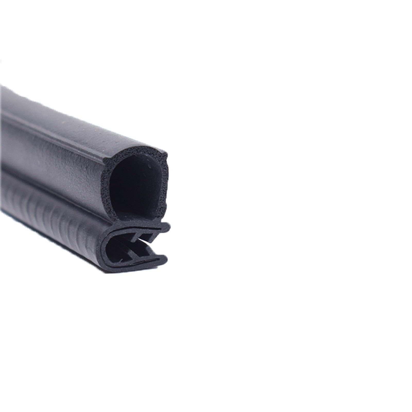 U-Gummidichtungsstreifen, 3,28 Fuß, schwarze Zierdichtung mit seitlicher Blase for Autos, Boote, LKWs und Heimanwendungen, Auto-Wetterstreifen, Höhe x Breite(25mm x 15mm) von CQCQC