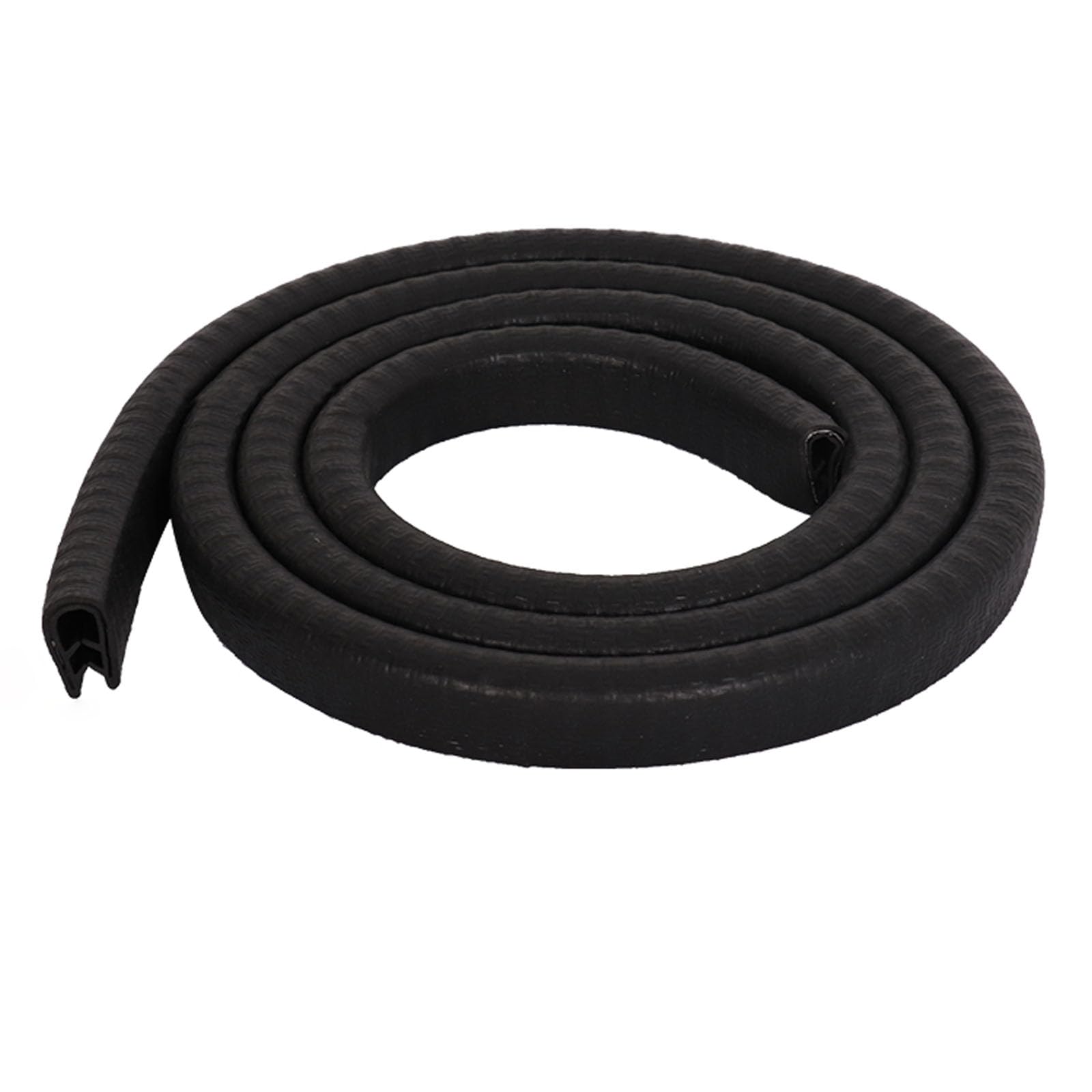 U-Kanal-Dichtungsstreifen, 3,28 Fuß Autotürkantendichtung mit Stahl, U-förmiger Gummirand-Dichtungsstreifen, Autotürkantenschutz, Höhe x Breite(Black,17mm x 9mm) von CQCQC