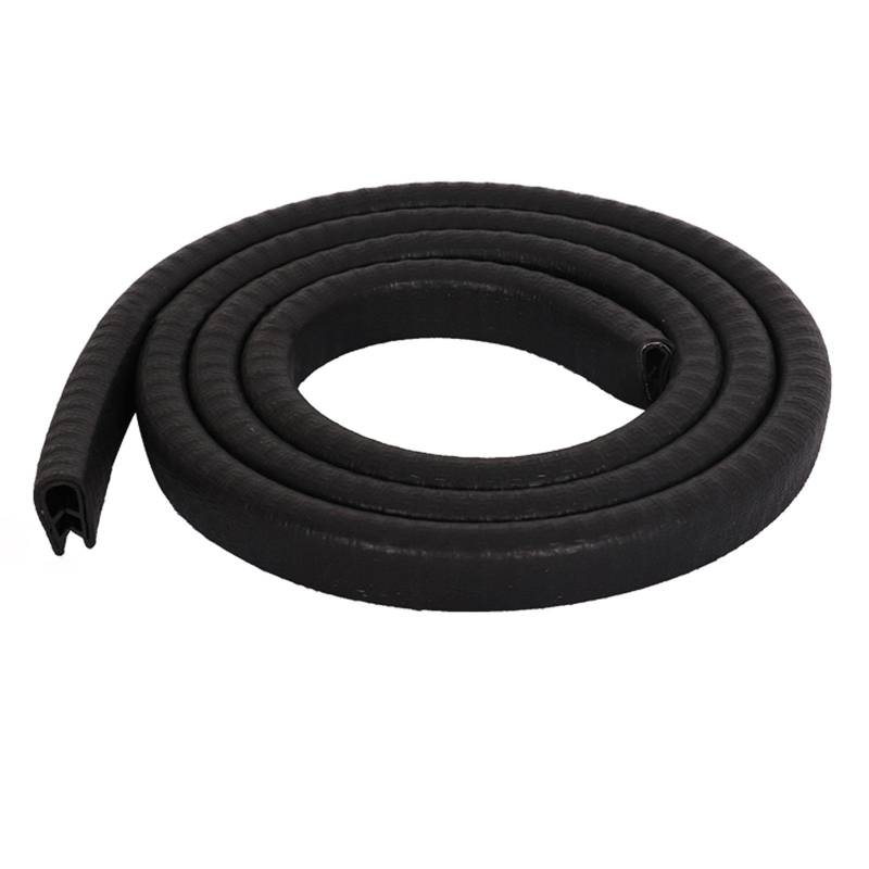 U-Kanal-Dichtungsstreifen, 3,28 Fuß Autotürkantendichtung mit Stahl, U-förmiger Gummirand-Dichtungsstreifen, Autotürkantenschutz, Höhe x Breite(Black,8mm x 6mm) von CQCQC