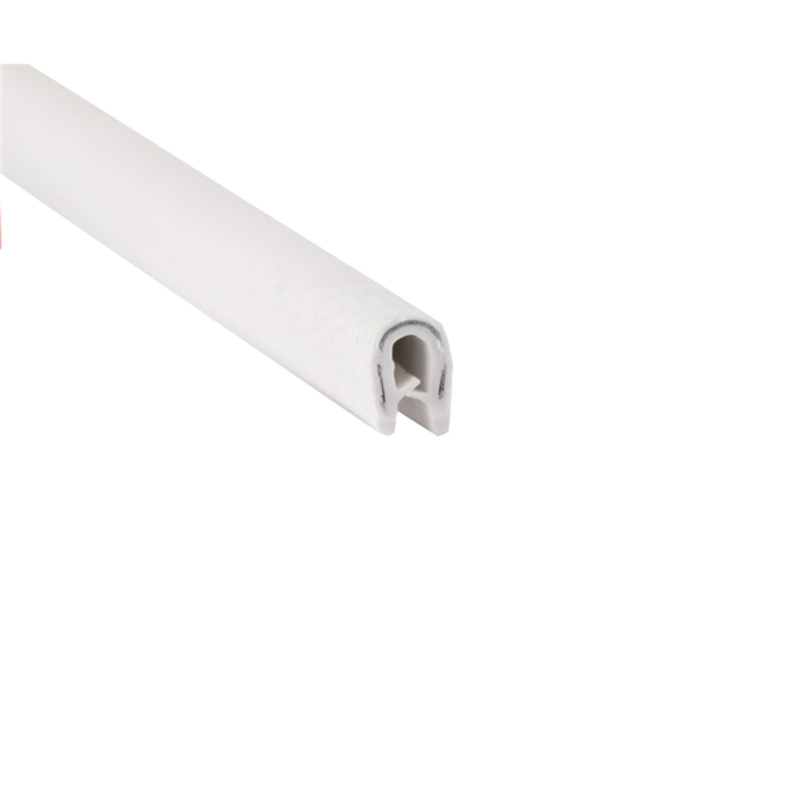 U-Kanal-Gummileiste, 2 m, passend for die Lücke zwischen Autotüren, Gummi-Wetterschutz mit Stahl, Kantenschutz for Autotüren, Höhe x Breite(White,8mm x 6mm) von CQCQC